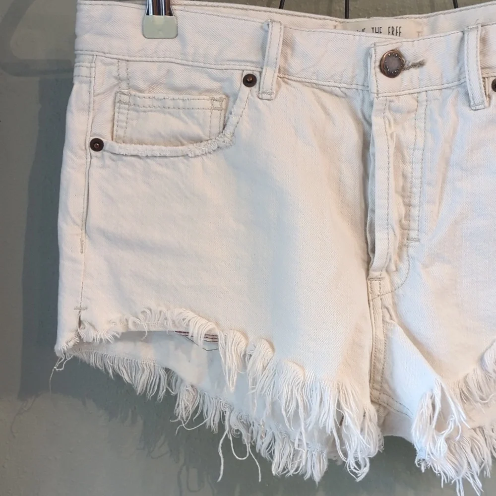 Festival Free People we the free soft relaxed framed raw Fringe Hem